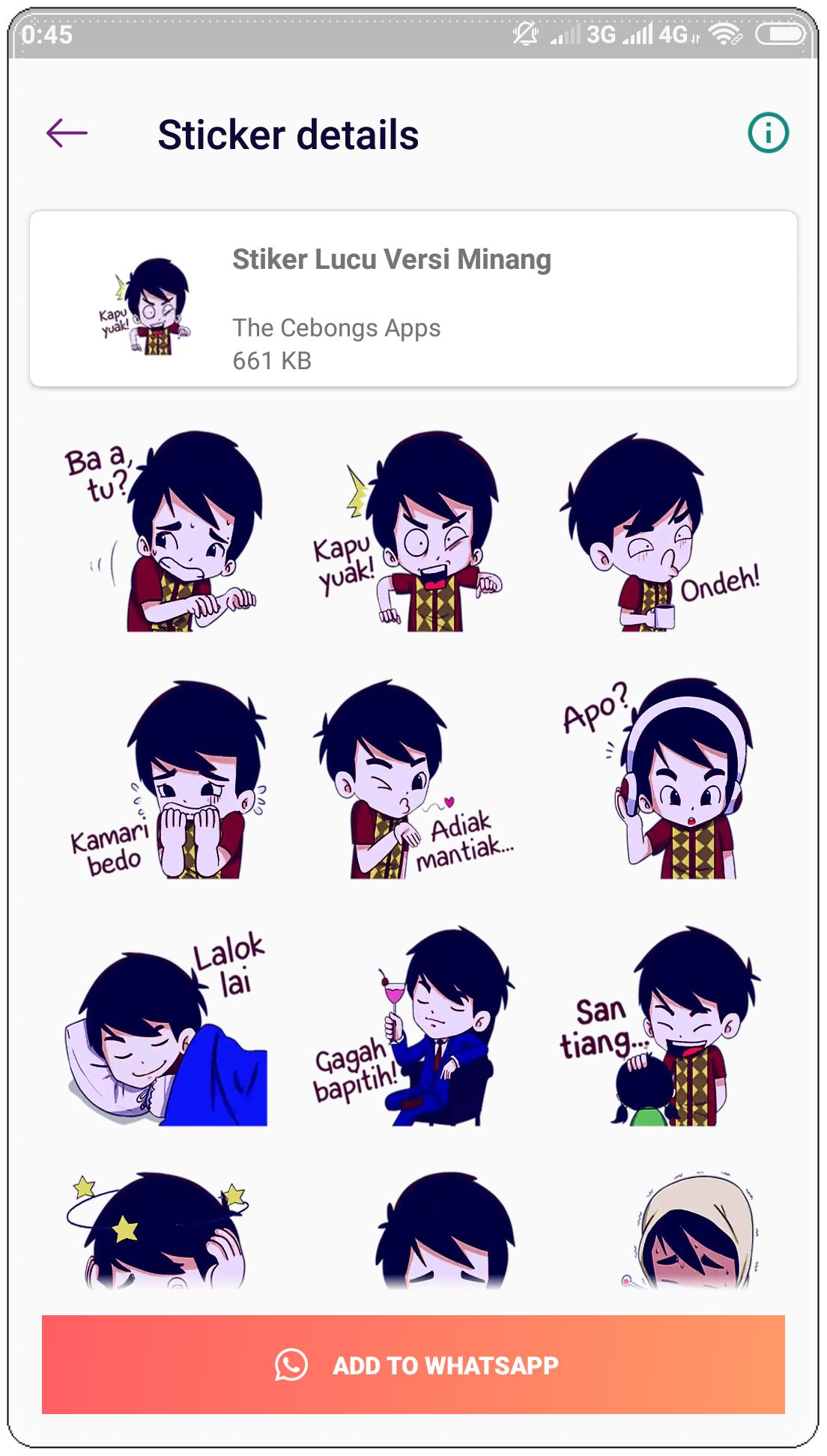 Stiker Minang Lucu Wastickerapps For Android Apk Download