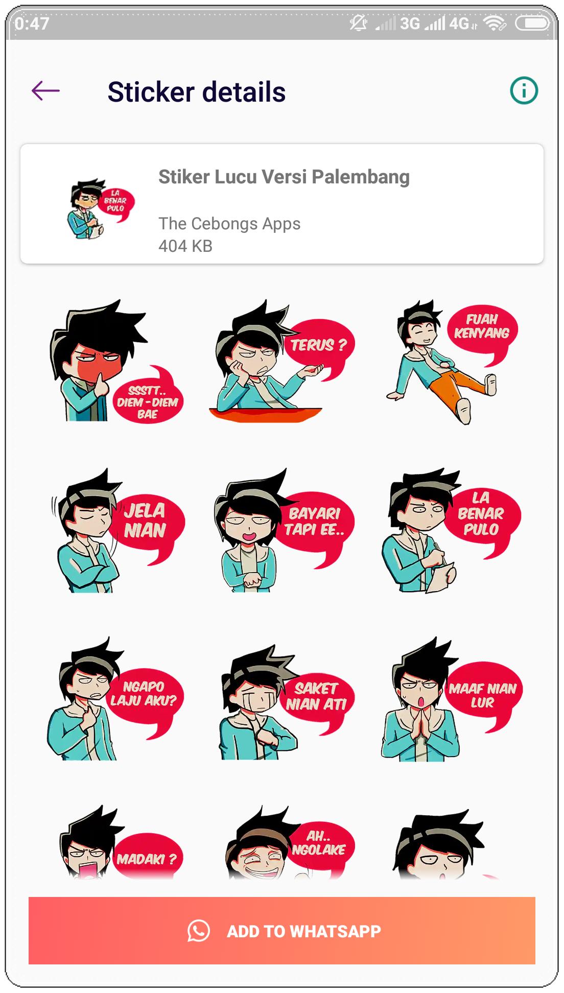 Stiker Palembang Lucu Wastickerapps For Android Apk Download