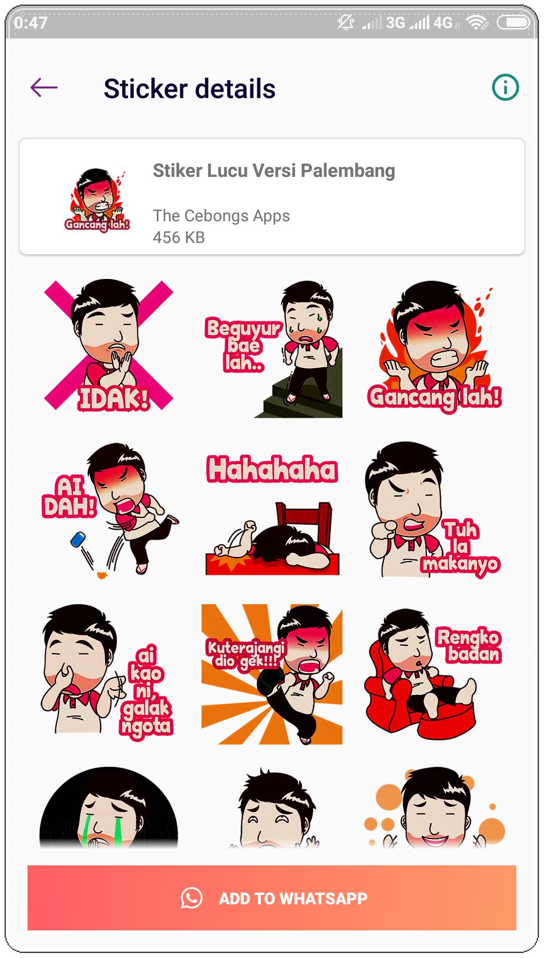Stiker Palembang Lucu Wastickerapps For Android Apk Download
