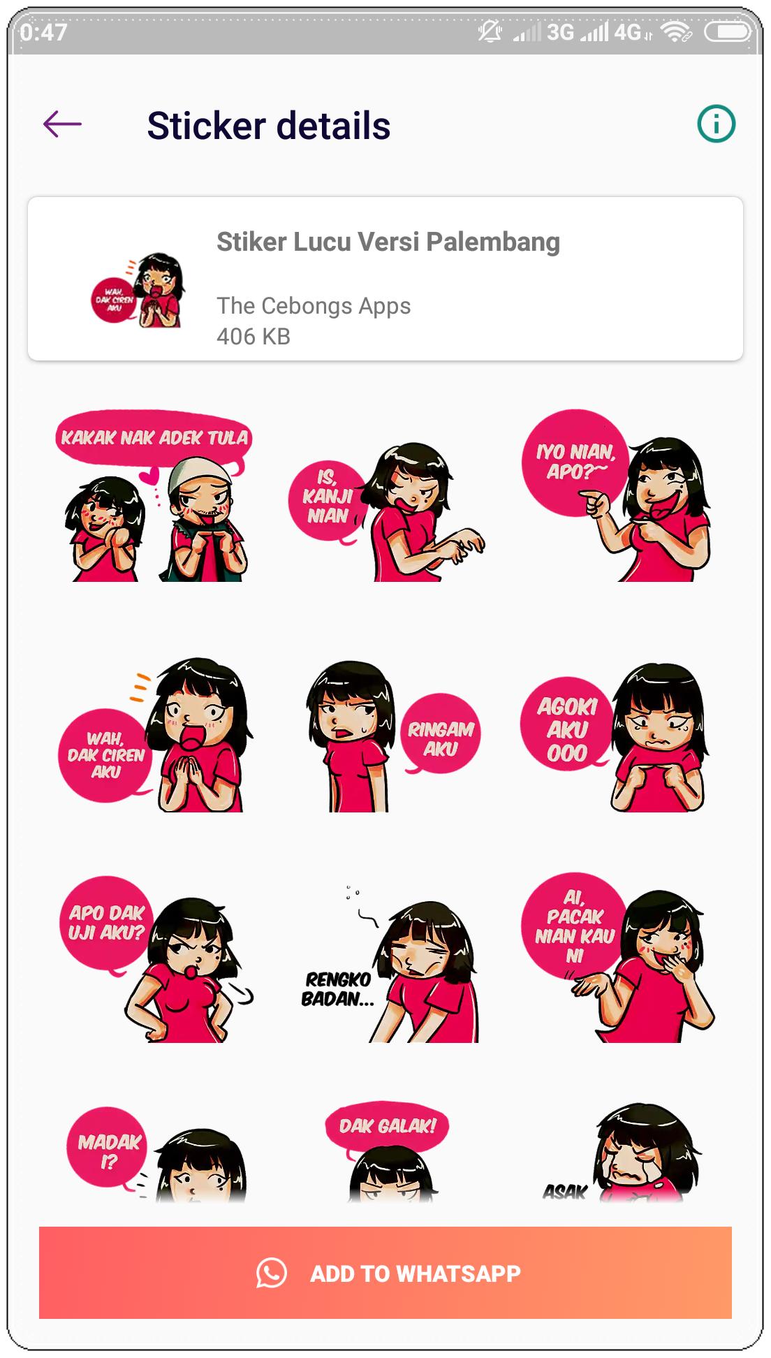 Stiker Palembang Lucu Wastickerapps For Android Apk Download