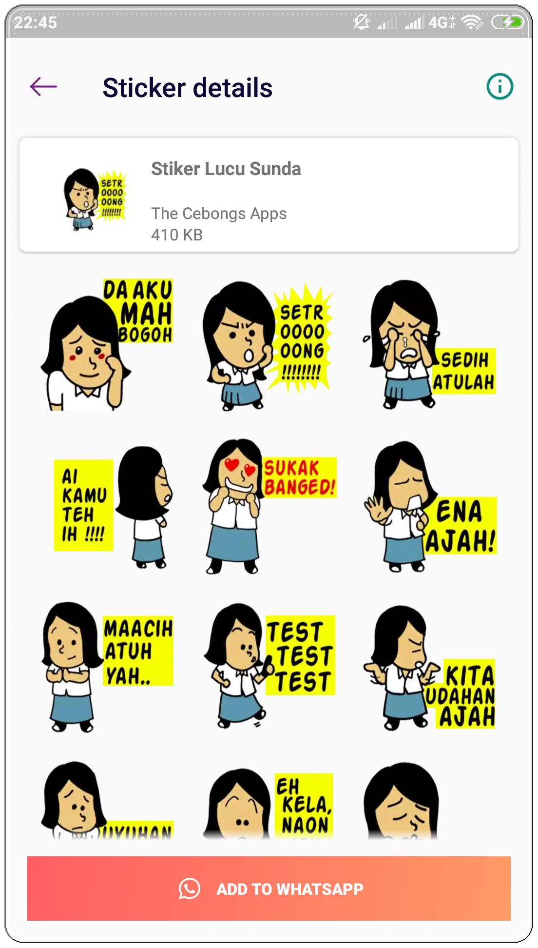 Stiker Sunda Lucu Terbaru Wastickerapps For Android Apk Download