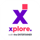 آیکون‌ xplore with the ENTERTAINER