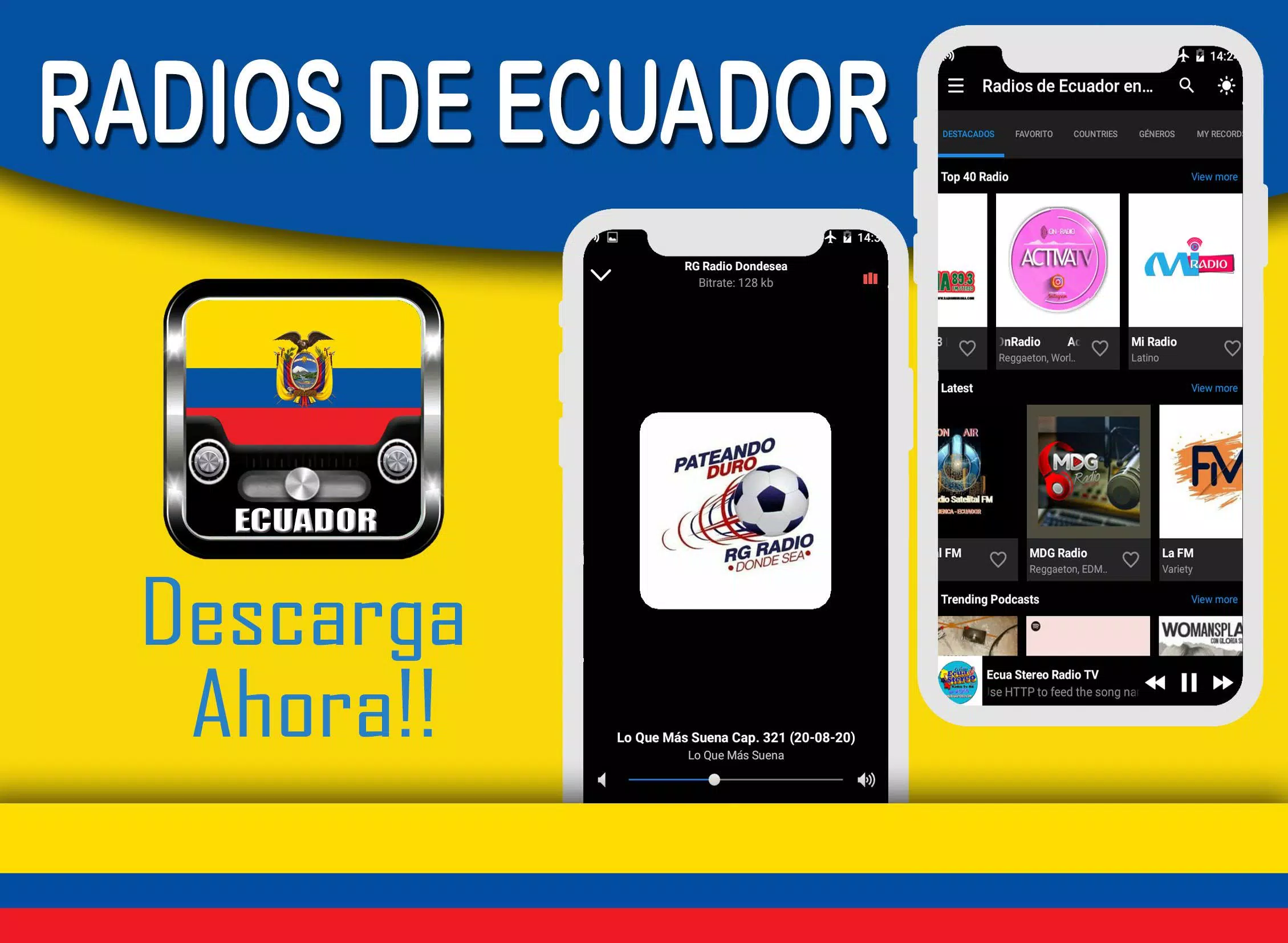 Radios de Ecuador en Vivo APK pour Android Télécharger