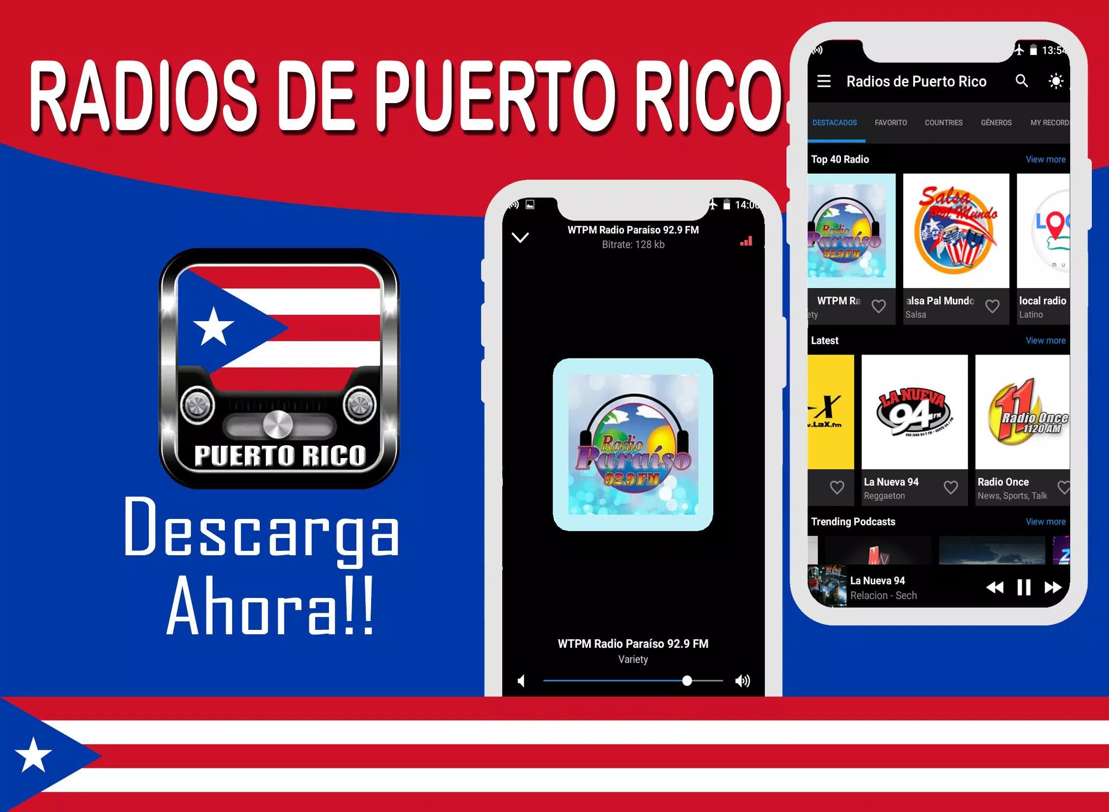 Radios de Puerto Rico APK للاندرويد تنزيل