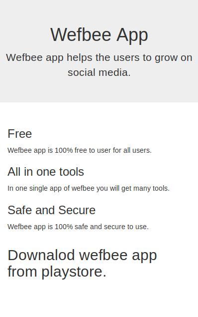 Webfee Wefbee 1.2