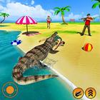Beach Crocodile Simulator 2k19 ícone