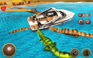 Beach Crocodile Simulator 2k19 imagem de tela 3