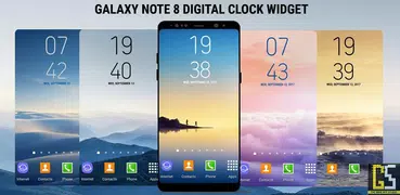 Digi Clock Widget Galaxy Note8