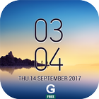 Digi Clock Widget Galaxy Note8 icon