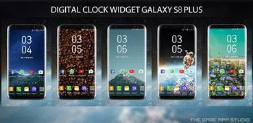 Digital Clock Galaxy S8 Plus