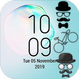 AMOLED Digital Clock Widget |  Zeichen