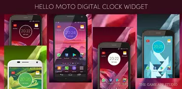 Moto Z2 Play Digital Clock Widget Unlocked