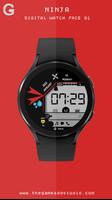 Ninja 01 Digital Watch Face screenshot 1