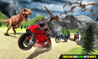 Bike Racing Dinosaur Run Escape Adventure 3D screenshot 1