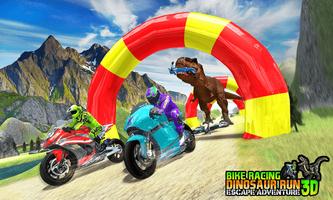 Bike Racing Dinosaur Run Escape Adventure 3D screenshot 2