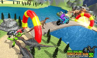 Bike Racing Dinosaur Run Escape Adventure 3D screenshot 3