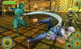 Superhero Fights Ninja kick تصوير الشاشة 1