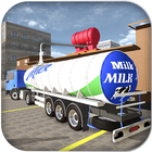 Icona bovino trasporto di latte