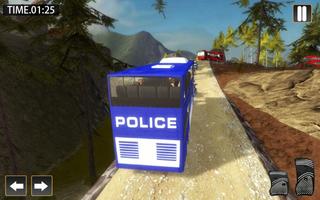 Offroad Police Bus Prisoner Transport تصوير الشاشة 1