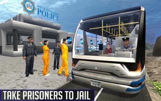 Offroad Police Bus Prisoner Transport تصوير الشاشة 2