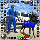 Cão policial: caminhão de tran ícone