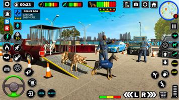 Police Dog: 3D Transport Truck پوسٹر