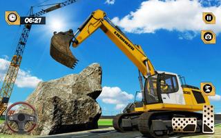 Heavy Excavator Construction C الملصق