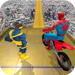 download Superhero Furious Drive: Motorcycle Racing APK