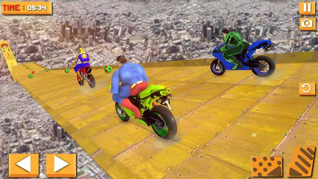 Screenshot 2 for Superhero Furious Drive: Motorcycle Racing