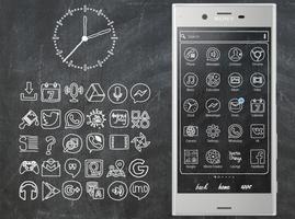 Board | Xperia™ Theme + icons โปสเตอร์