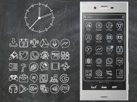 Poster Board | Xperia™ Theme + icons