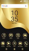 Gold & Black | Xperia™ Theme + स्क्रीनशॉट 1