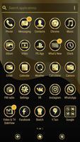 Gold & Black | Xperia™ Theme + स्क्रीनशॉट 2