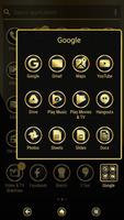 Gold & Black | Xperia™ Theme + स्क्रीनशॉट 3