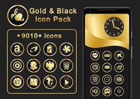 Gold & Black Icon Pack 9010+ i poster