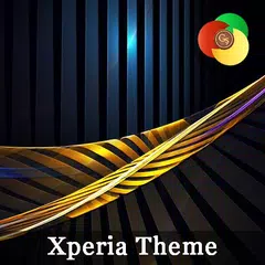 Golden lines | Xperia™ Theme APK Herunterladen