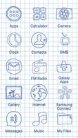 برنامه‌نما Hand drawn - Icon Pack Theme w عکس از صفحه