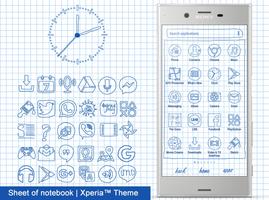 Sheet of notebook | Xperia™ Th Cartaz