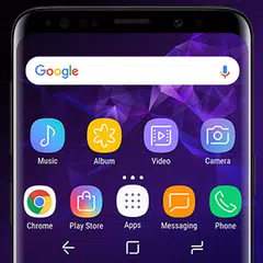 Galaxy S9 purple Theme XAPK download