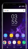 Galaxy S9 purple Theme पोस्टर