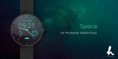 Mustache Watch Face постер