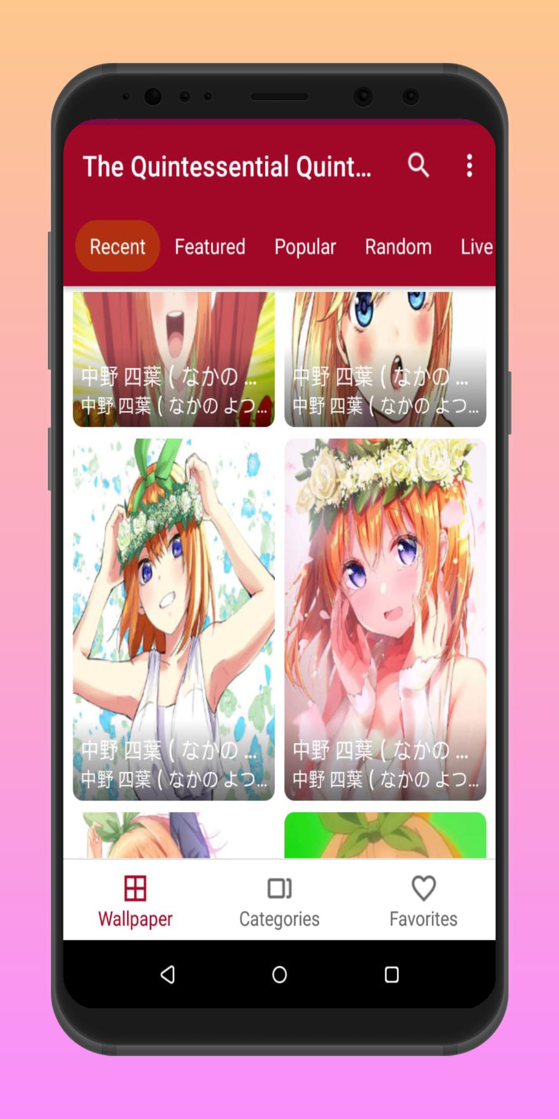 Quintessential Quintuplets Wallpaper 5等分の花嫁 無料 壁紙 For Android Apk Download