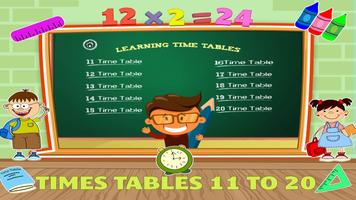 Tablas De Multiplicar 11 al 20 captura de pantalla 1