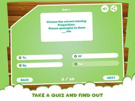 App Quiz sur les prépositions  capture d'écran 3