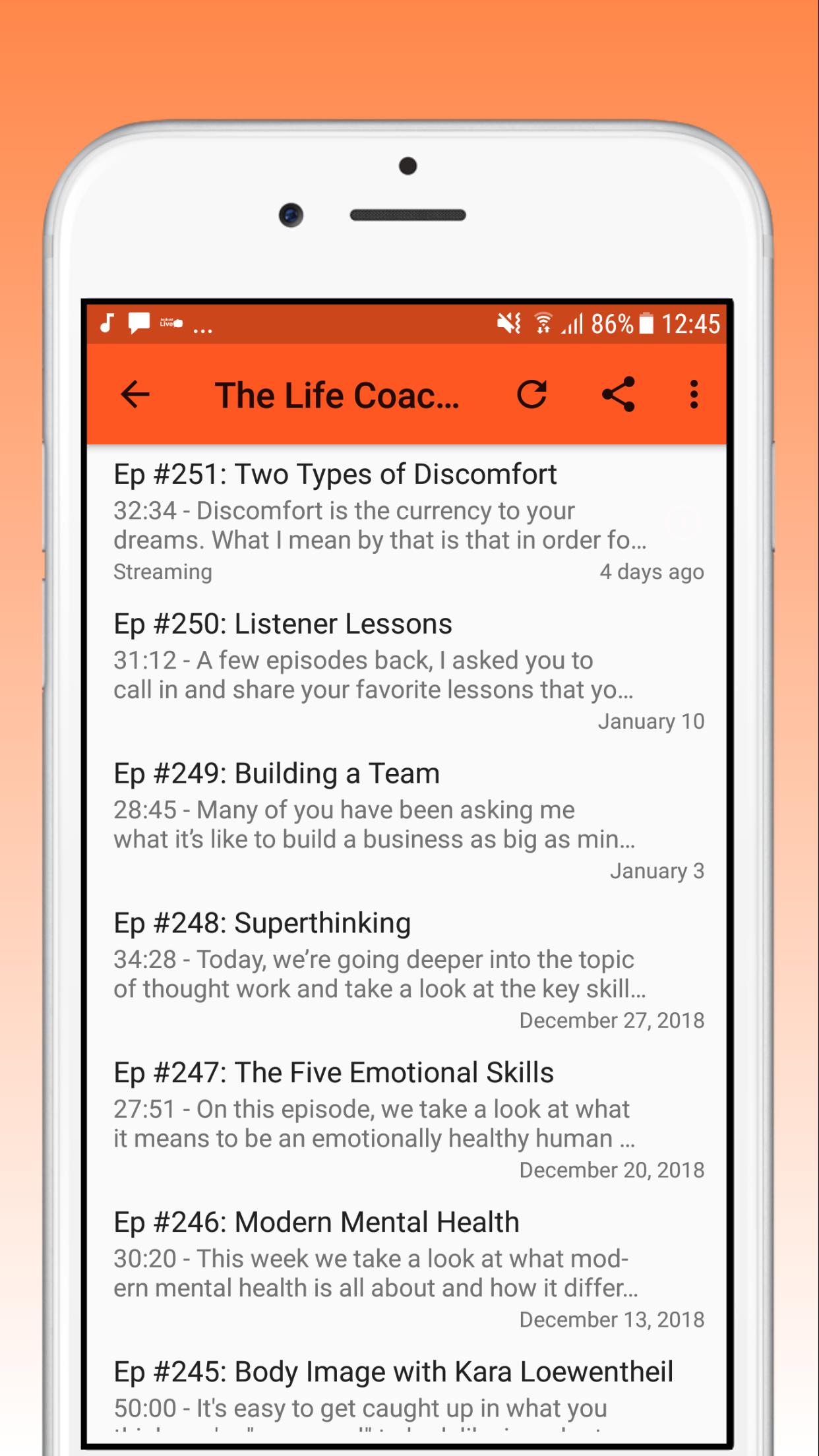 Podcasts : The Life Coach School Podcast for Android - APK Download