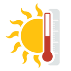 Medida de temperatura ambiente ícone