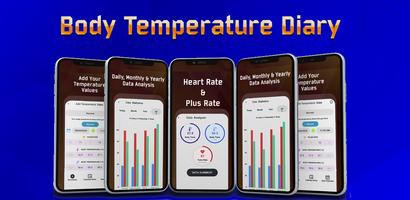 Thermometer Body Temp Diary постер