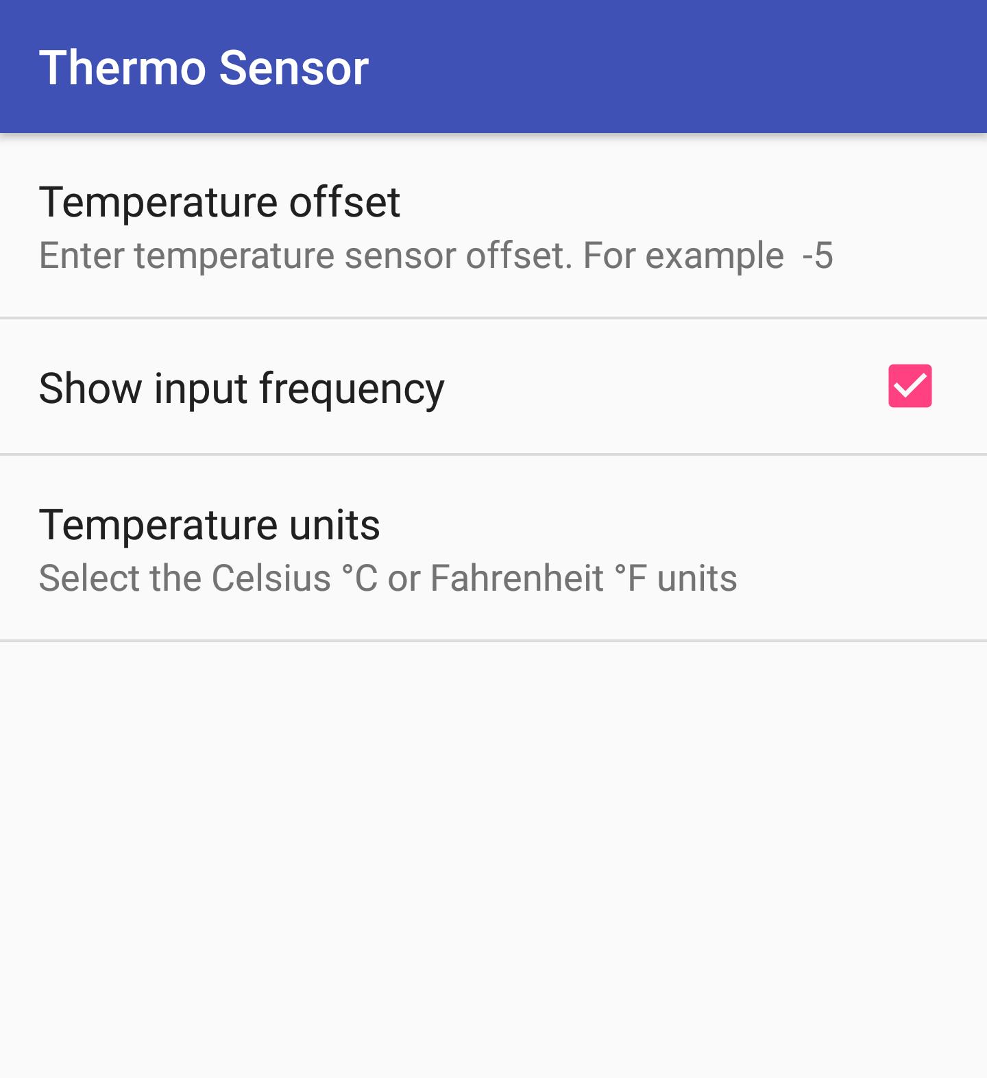 Thermo sensor Thermo sensor