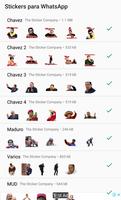 Chavez y Venezuela Stickers para WhatsApp постер