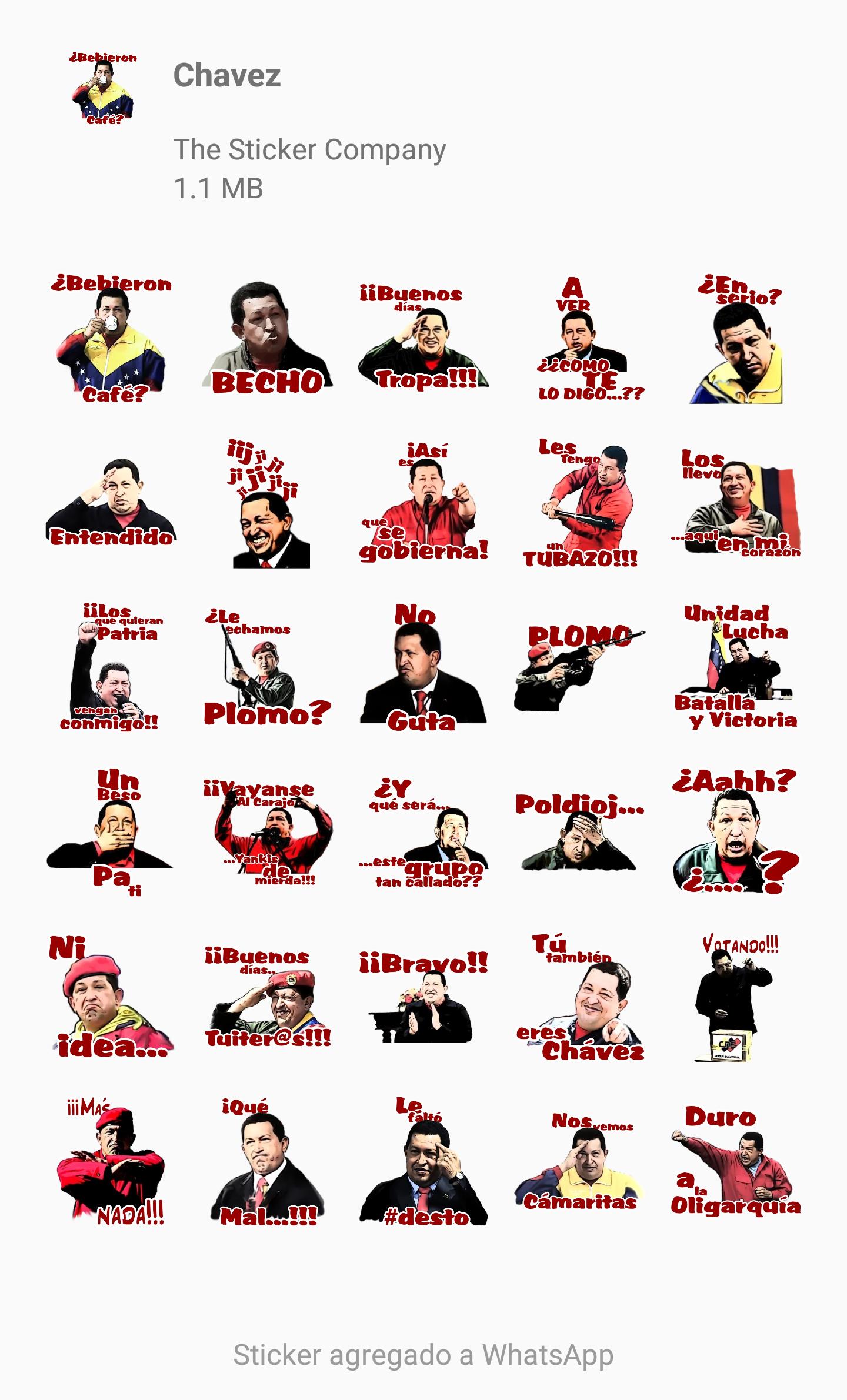 Chavez And Venezuela Stickers For Whatsapp For Android Apk Download